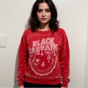 NWOT Black Sabbath Burnout Oversized Sweatshirt RECYCLED KARMA